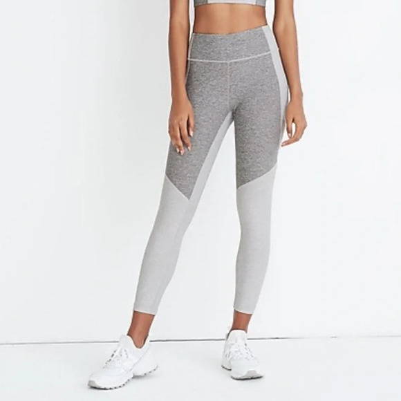 Outdoor Voices Warm Up Two Tone Grey Leggings Women’s‎ XS - Picture 1 of 8